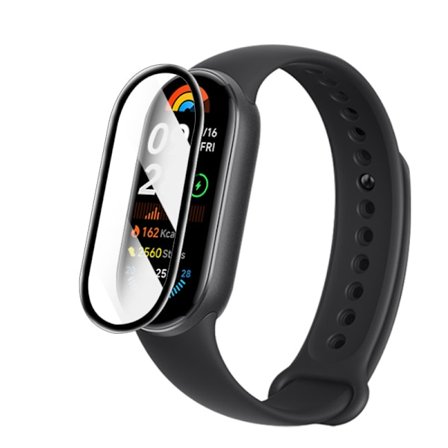 Xiaomi Band 9/NFC Skärmskydd - Svart Kant, 2-Pack