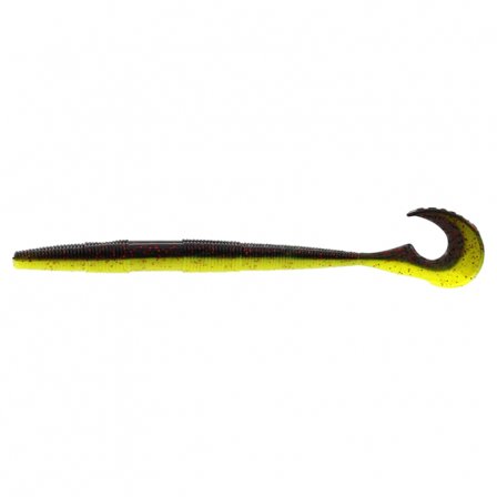 Westin Swimming Worm 13cm, 5g (5pcs) - Black/Chartreuse