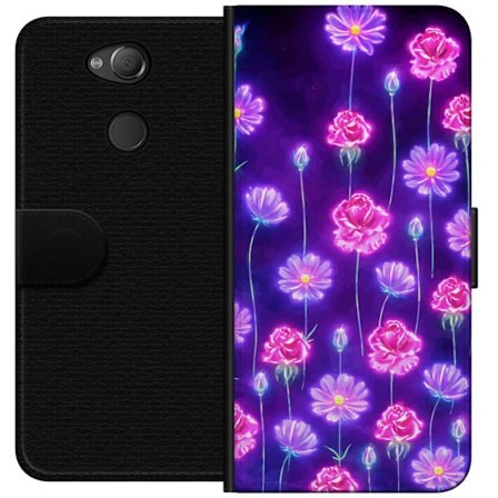 Kompatibel Tegnebogsetui til Sony Xperia XA2 Bloom Reverie Electric Petals