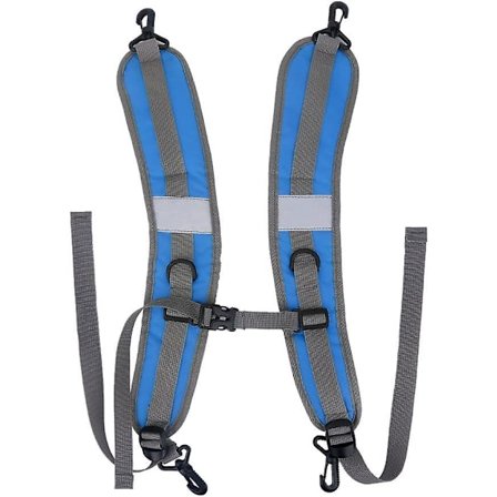 Ryggsäcksrem, justerbar vattentät nylonersättningsrem för axelrem (gul)