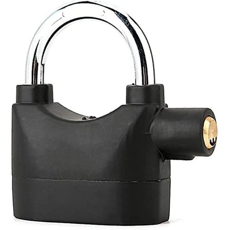 Alarm Lock, Universal Sikkerheds Tyverisikring Hængelås 110db Vandtæt Sirene Alarm Lås Zinklegering Nøgle Hængelås Til Motorcykel Cykel Dør Vindue