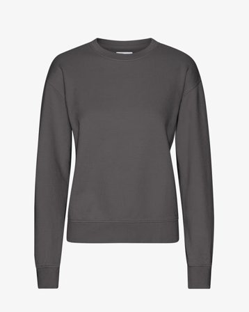 Women Classic Organic Crew - Lava Grey - Female - L