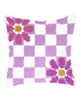 Broderipakke Ryepute Blomster på sjakkbrettet - Orchidea