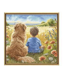 Broderikit Billede Bedste vennen - AVA Stitch