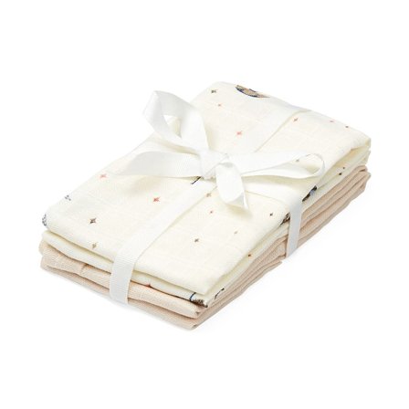 Cam Cam Copenhagen Wash Cloth 4-pak P98 Carousel, Tøj & Bolig, Badetid, Vaskeklude