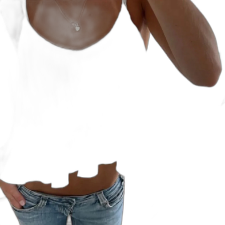 Vit plisserad linnetopp med volanger