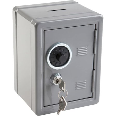 Pengespareboks, fargekoordinert, ca. 12 x 10 x 18 cm