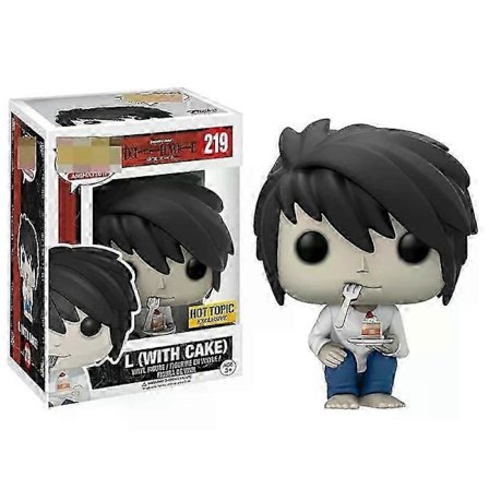 Ny Funko POP Death Note Light #216 RYUK #217 #218 L med kake #219 PVC Action Figure Samleobjekt Vinyl Dukker Filmleker Gaver