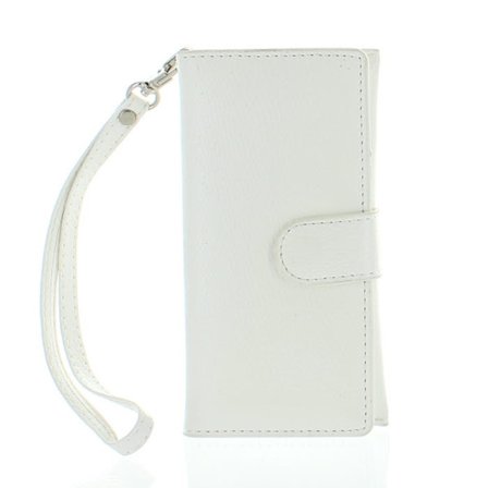 Universal mobilfodral med handrem (Vit)