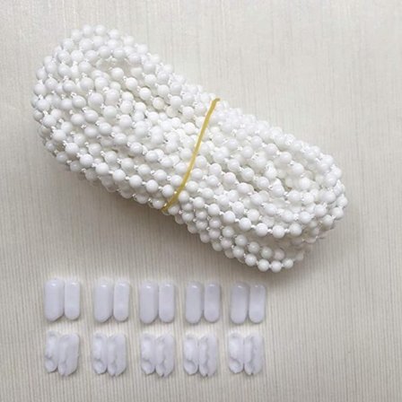 (10 meter) med 10 stik til rullegardin, perlekæde ledning, lodret venetiansk ledning til rullegardin, reservedele, reparationstilbehør