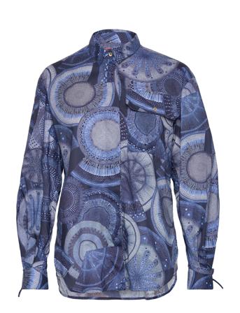 Vera Tops Blouses Long-sleeved Blue Britt Sisseck