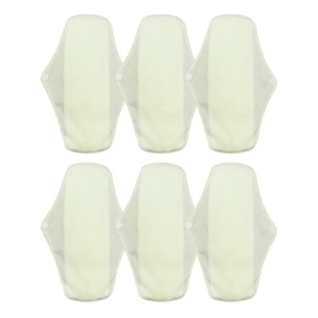 Genanvendelige menstruationsindlæg i premium bomuld - vaskbare stofindlæg - højabsorberende trusseindlæg i bomuldsstof til teenagere og kvinder, 