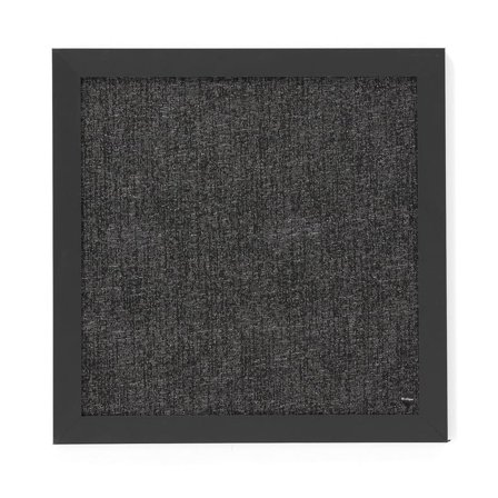 Notiztafel ANGELA, 450 x 450 mm, schwarz/grau