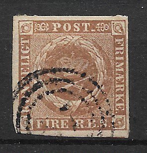 Danmark 1854 - AFA IIIb - Stemplet