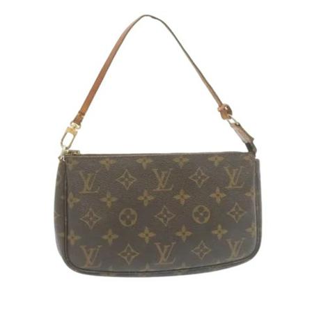 Louis Vuitton Vintage, Pre-owned Pochette Accessoires Monogram Bag Bruin, Dames, Maat:ONE Size,leather