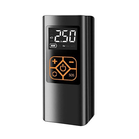 Bärbar bil luftpump, 4000 mAh digital display elektrisk däckuppblåsningspump för bil, motorcykel, cykel, boll, uppblåsbara leksaker