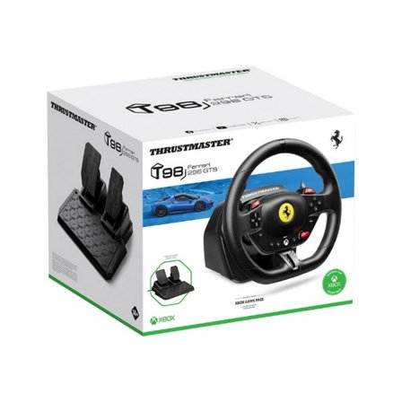 Thrustmaster T98-X Ferrari 296 GTS Racin - Racingratt med pedaler – 240° rotation, 3 profiler