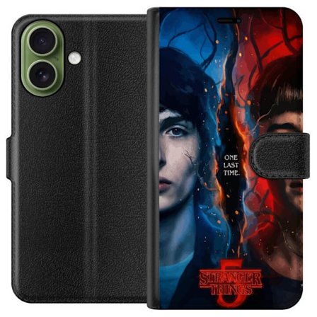 Kompatibelt Plånboksfodral till Apple Apple iPhone 17 Stranger Things inspirerad poster med två ansikten, eld och is, dramatisk science fiction- och