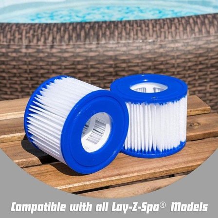 Lay-Z-Spa Suodatinpatruuna VI kaikkiin Lay-Z-Spa-malleihin - 6 *kpl suodattimia)[GKS]