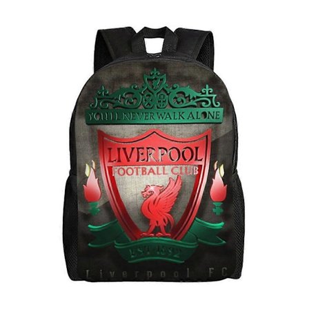 JD24 Liverpool Ryggsekk Tenåring Skolesekk Canvas Notebook Ryggsekk Unisex (LGL)