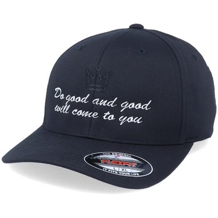 Iconic - Svart flexfit Keps - Do Good And Good Will Come Black Flexfit @ Hatstore