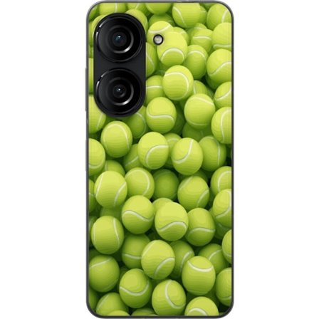 Yhteensopiva Puhelinkuori Asus Asus Zenfone 10 Vihreiden tennispallojen kuvio korkealla tarkkuudella, urheilullinen motiivi toistettavalla tekstuurill