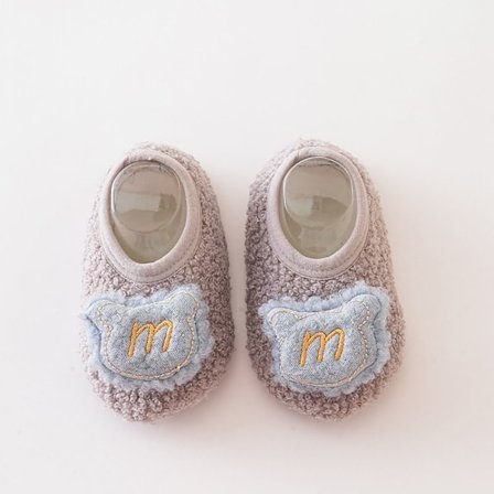 Småbørn Sokker Børn Hjemmesko Strømper XLM LETTER M LETTER