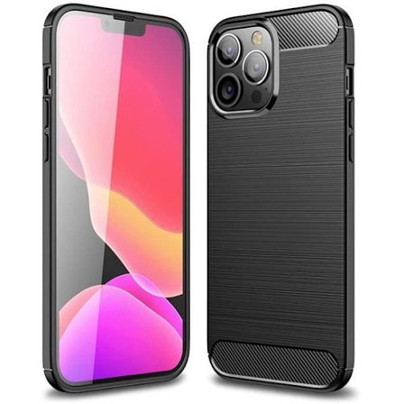 TPU silikonfodral för iPhone 13 Pro Max (6,7") - E.F.CONNECTION - Soft Carbon Black