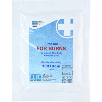 FIRST AID FOR BURNS 10X10