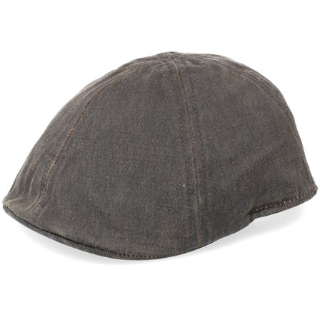 Stetson - Brown - flatcap - Cap - Level Co/Pe Brown Flat Cap - Hatstore