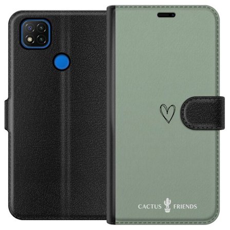 Kompatibelt Lommeboketui til Xiaomi Xiaomi Redmi 9C Cactus and Friends – SageLove