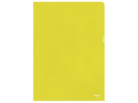 Esselte L-formad mapp, A4, 40 ark, gul 100/fp - Lyreco - Kontorsmaterial - Mappar och plastfickor - Plastmappar och aktmappar