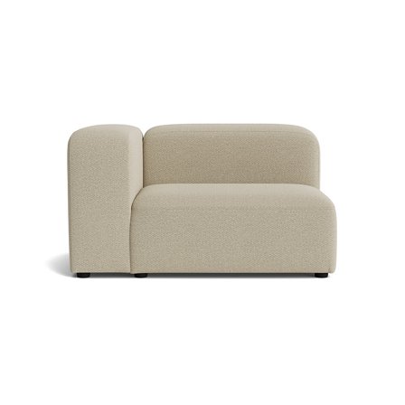 Milo XL hjørnemodul, venstrevendt - Nordic Mørk Beige - 100x130x72 - Sofa