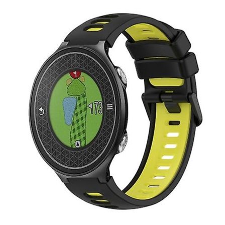 Til Garmin Approach S6 tofarvet silikone urrem
