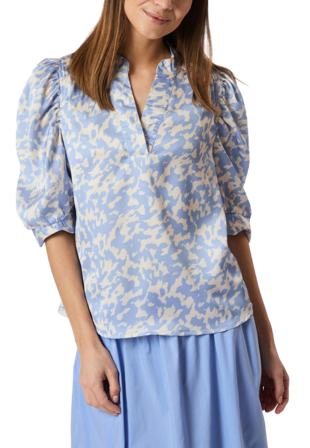 Neo Noir Roella Graphic Fade Blouse Blusar Dam Blå 36