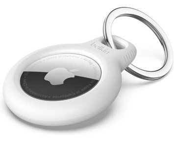 Belkin-Secure Holder med nøkkelring Hvit-Belkin Secure Holder med nøkkelring for Apple AirTag-Personal training-Mobiltilbehør