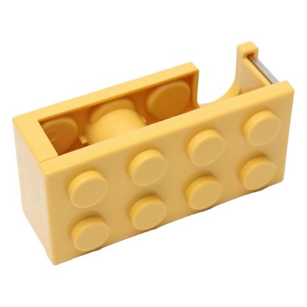 Teippiteline Söpö Rakennuspalikka Muoto Helppo Leikkaus Pöytäteipin Pidike Kouluun Toimistoon Opiskeluhuoneeseen Keltainen