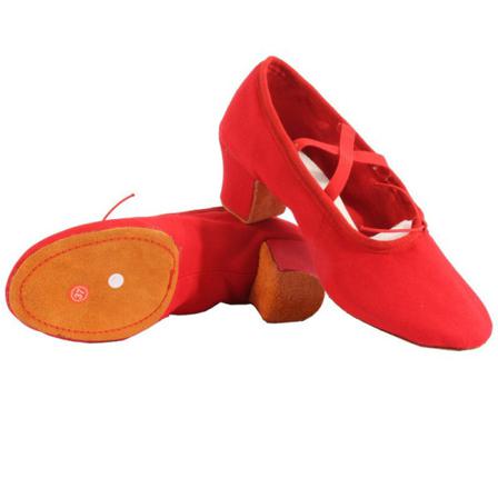 Vuxet Barn Round Toe Pumps Chunky Heel Dans Sko Balettdans