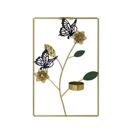 Jern Væg Lysestage Lysholder Lysestage Til Forskellige Vægtyper For At Tilføje Varme Og Mode Til Ethvert Rum