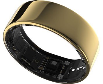 Ultrahuman-Ring Air - Air Gold - Size 08 - B-vare-Overvåk helsen din med en smart ring. Størrelse: 9.-Personal training-Mobil og Smartklokker
