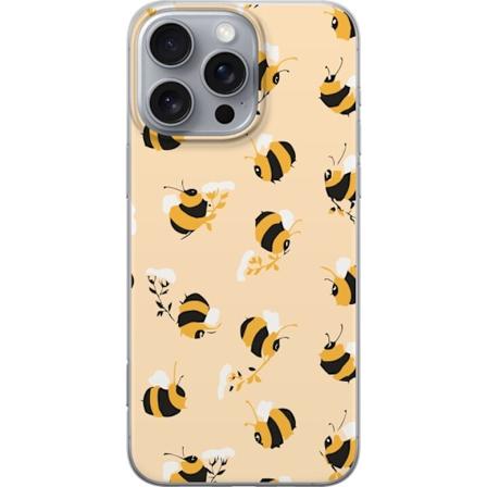 Apple iPhone 16 Pro Max Gjennomsiktig deksel Binkle Bee Mønst