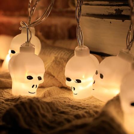 Led Halloween String Lights Pumpkin Bat Skull Light Horror