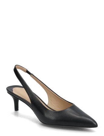 Lauren Ralph Lauren Lolah Ii Leather Slingback Pump - Black - 39
