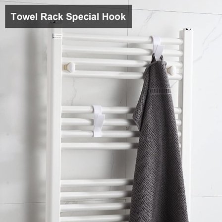 4 koukkua kylpyhuoneeseen, pyyheteline, pyyheteline, lämmitetty pyyheteline