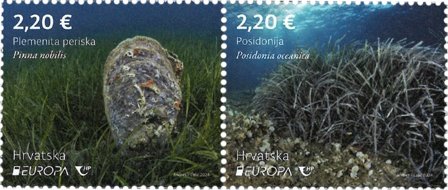 Kroatien - EUROPA 2024 Undervandsfauna og -flora - Postfrisk sæt 2v