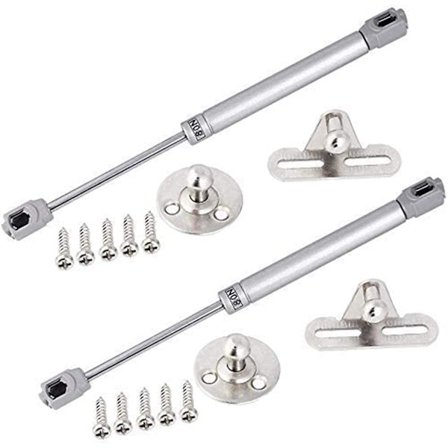 Hydrauliske gasspjeld for kjøkkenskapdør løftedemper hengsel, 80N/8kg 270mm, pakke med 2