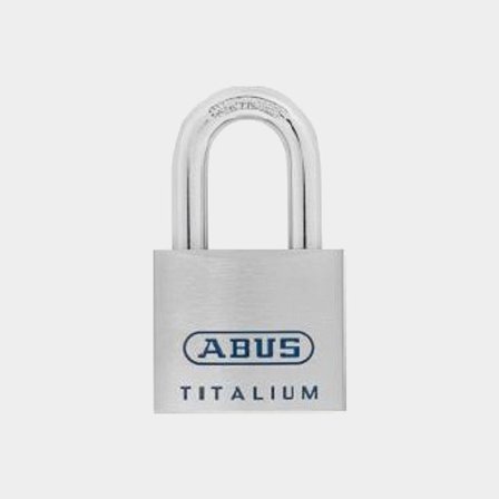 Candado ABUS 96TI/50, Ø9.5 mm, plata