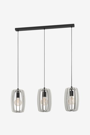 EGLO - Pendel Bajazzara 3-Light - Grå - Takpendler - Fra Homeroom