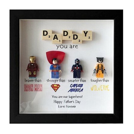 Superhero-valokuvakehysten seinätaide Retro-piirretty hahmo Perheen koriste - Uusi