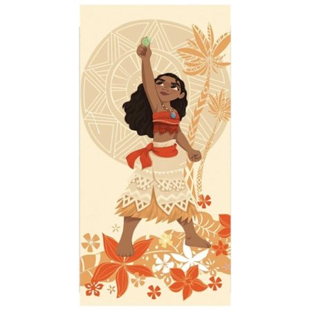 Disney Vaiana Gaia Stone badhandduk, strandhandduk 70x140 cm (Snabbtorkande)